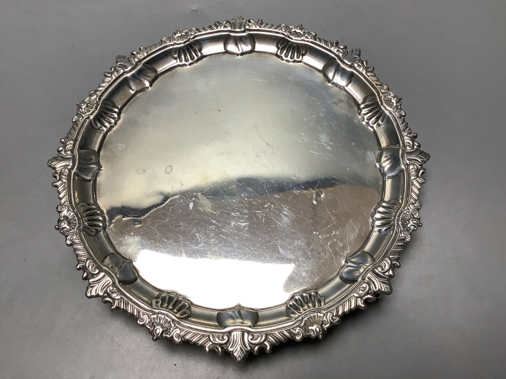 An Edwardian silver salver, Josiah Williams and Co.